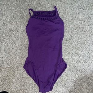 Purple dance leotard
